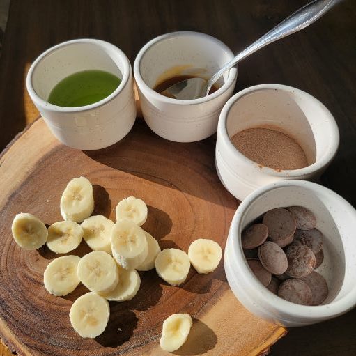 chocolate covered banana bites