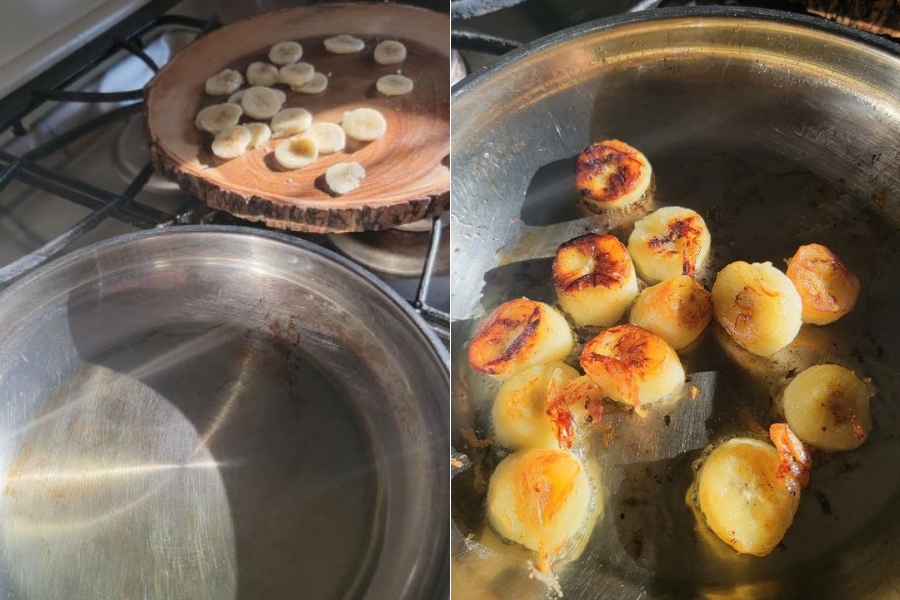 fried banana bites