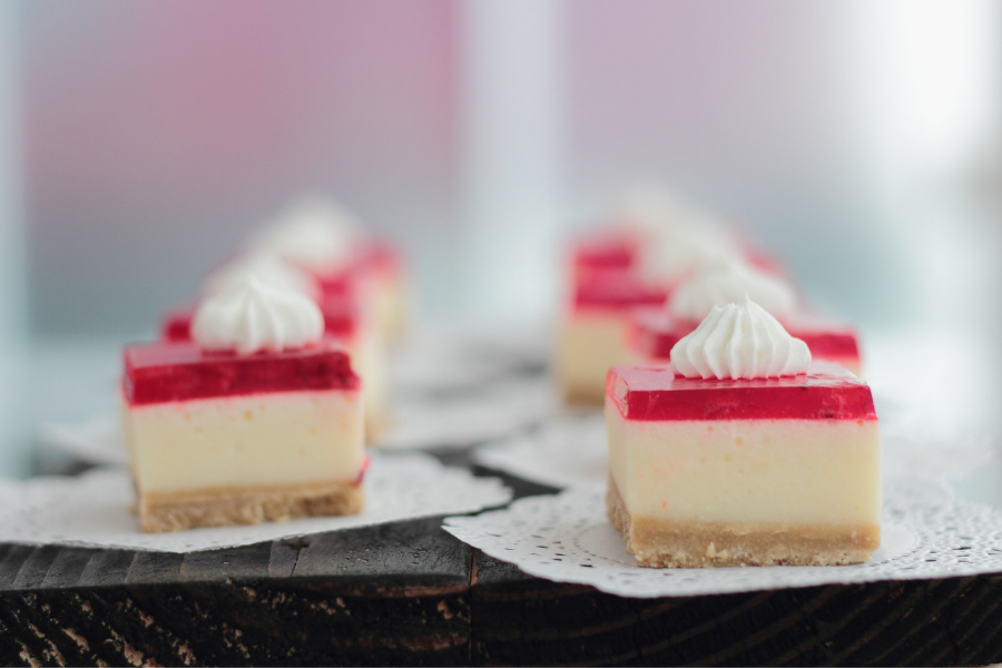 diy wedding cheesecake bites